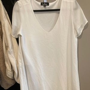 Lulu’s White Chiffon Dress